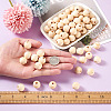 Craftdady 120Pcs 12 Styles Unfinished Natural Wood European Beads WOOD-CD0001-09-17