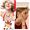 Christmas Theme DIY European Bracelet Necklaces Making Kit DIY-WH0308-346-5
