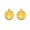 Golden Plated Alloy Enamel Charms ENAM-Q437-13L-1