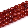 Dyed Natural White Jade Beads Strands X-G-T139-6mm-60-11-4