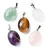 Natural Mixed Gemstone Pendants G-E603-03P-1