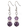 Mixed Stone Dangle Earrings EJEW-JE06160-4