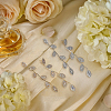 4 Pairs 2 Colors Brass Stud Earrings EJEW-GO0003-09-3