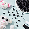 300Pcs 5 Style Resin Imitation Pearl Buttons RESI-PH0002-13-4