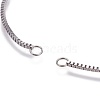 Tarnish Resistant Stainless Steel Slider Bracelet Making AJEW-JB00478-3