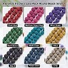  9 Strands 9 Colors Natural Lava Rock Round Beads Strands G-NB0005-37-4