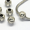 Alloy European Beads X-PALLOY-S082-04-1