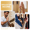 7Pcs 7 Colors Muslim Islamic Prayer Rosary Bracelets BJEW-PH0004-65-7