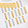 DICOSMETIC 20Pcs 2 Colors 201 Stainless Steel Pendants STAS-DC0014-09-3