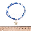 Ocean Alloy Charm Bracelets BJEW-MZ00338-01-4