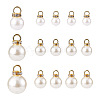 Beadthoven 120Pcs 3 Style Acrylic Pearl Pendants IFIN-BT0001-05-1