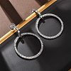 Alloy & Crystal Rhinestone Dangle Stud Earrings LS-EJEW-G467-01P-01-2