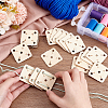 Wooden Knitting Crochet Board WOOD-WH0034-30-3