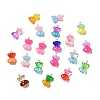 Transparent & Opaque Resin Pendants RESI-G043-C03-1