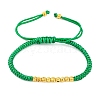 Polyester Cord Braided Bead Bracelets for Women BJEW-L698-01G-05-4