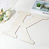 Letter Unfinished MDF Sheets WOOD-WH20012-008K-3