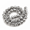 Electroplate Non-magnetic Synthetic Hematite Beads Strands G-T065-8mm-03E-2