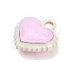 Two-Tone Alloy Enamel Pendants AL-CBA5AB7-03A-2