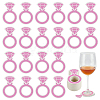 Paper Wine Glass Charms AJEW-WH0080-13F-1