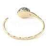 Natural Pearl & Paua Shell Open Cuff Bangles BJEW-C068-01G-3