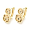 Brass Hoop Earring Findings KK-S386-01G-1