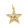 Brass Micro Pave Cubic Zirconia Pendants KK-N254-122G-1