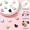 16Pcs 8 Colors Baking Paint Zinc Alloy Beads FIND-CJ0004-72-3