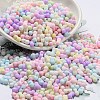 Macaron Color Opaque Frosted Glass Seed Beads SEED-K009-12B-01-1