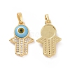 Brass Micro Pave Cubic Zirconia Pendants ZIRC-F136-02G-02-1