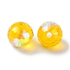 AB Color Plated Glass Beads EGLA-P059-02A-AB09-2