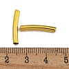 Brass Smooth Curved Tube Beads KK-O031-D-08-3