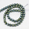 Electroplate Non-magnetic Synthetic Hematite Beads Strands G-J169B-4mm-06-2