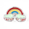 Transparent Acrylic Enamel Beads OACR-N130-026-01-1