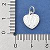 925 Sterling Silver Heart with Capital Letter Charms STER-S009-13W-S-3