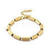 304 Stainless Steel Hexagon Link Chain Bracelets for Women Men BJEW-F488-16G-4