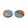 Resin & Walnut Wood Pendants LS-RESI-S358-02B-09-3