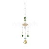 Faceted Glass Teardrop & Octagon Hanging Suncatcher HJEW-I010-02D-2