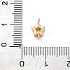 Brass Cubic Zirconia Star Connector Charms KK-Z084-11G-05-3