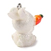 Animal Theme Resin Pendants RESI-S010-04G-2