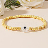 Golden Glass Seed Beaded Stretch Breacelets CZ4431-6-1