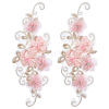 3D Flower Organgza Polyester Embroidery Ornament Accessories DIY-WH0297-19-1