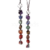 Chakra Theme Tumbled Natural Gemstone Hanging Ornaments PW-WG4EDC3-01-5