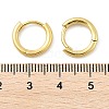 Brass Huggie Hoop Earrings KK-D063-04G-4