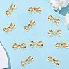 14Pcs Brass Bowknot Connector Charms KK-BBC0021-74-7