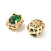 Brass with Cubic Zirconia Bead KK-B102-40G-2