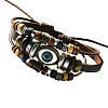 Imitation Leather Multi-strand Bracelets for Men WGBDC80-03-1