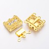 Brass Filigree Box Clasps KK116-G-2