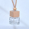 Square Glass Perfume Bottles Air Freshener Diffuser Bottle Hanging Ornament PW-WG55543-01-1