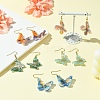 304 Stainless Steel Butterfly Dangle Earrings EJEW-FS00034-6