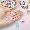 90Pcs 9 Colors Handmade Polymer Clay Pendants CLAY-TA0001-22-6